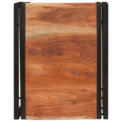 Badezimmer Regal 40 x 50 x 23 cm Massivholz Mango und Eisen