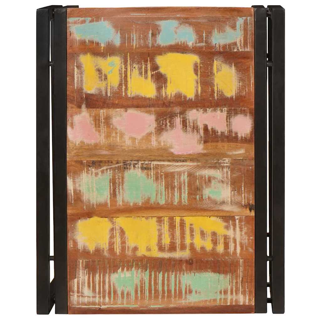 Badezimmer Regal 60 x 50 x 23 cm Massivholz Mango und Eisen