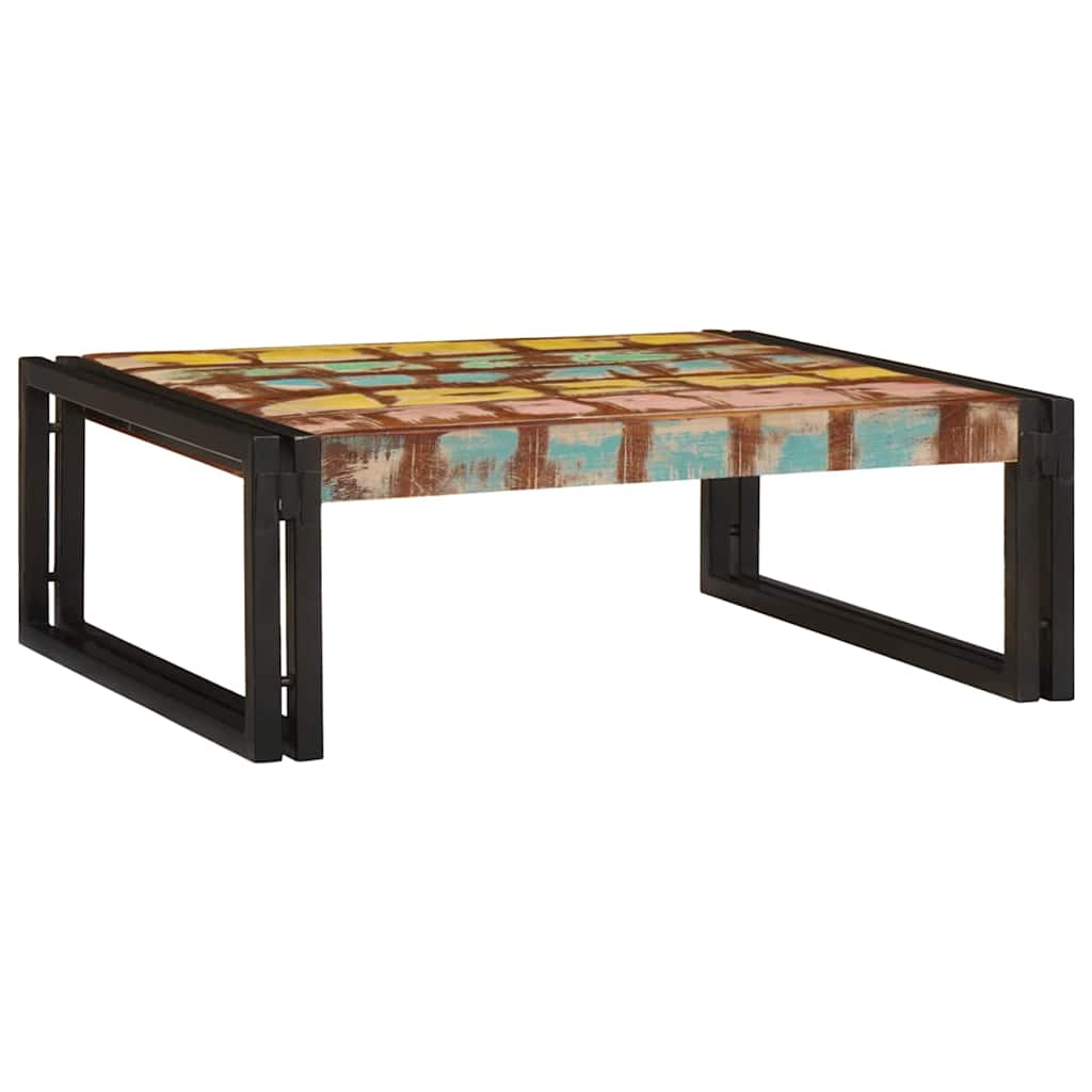Badezimmer Regal 65 x 50 x 23 cm Massivholz Mango und Eisen