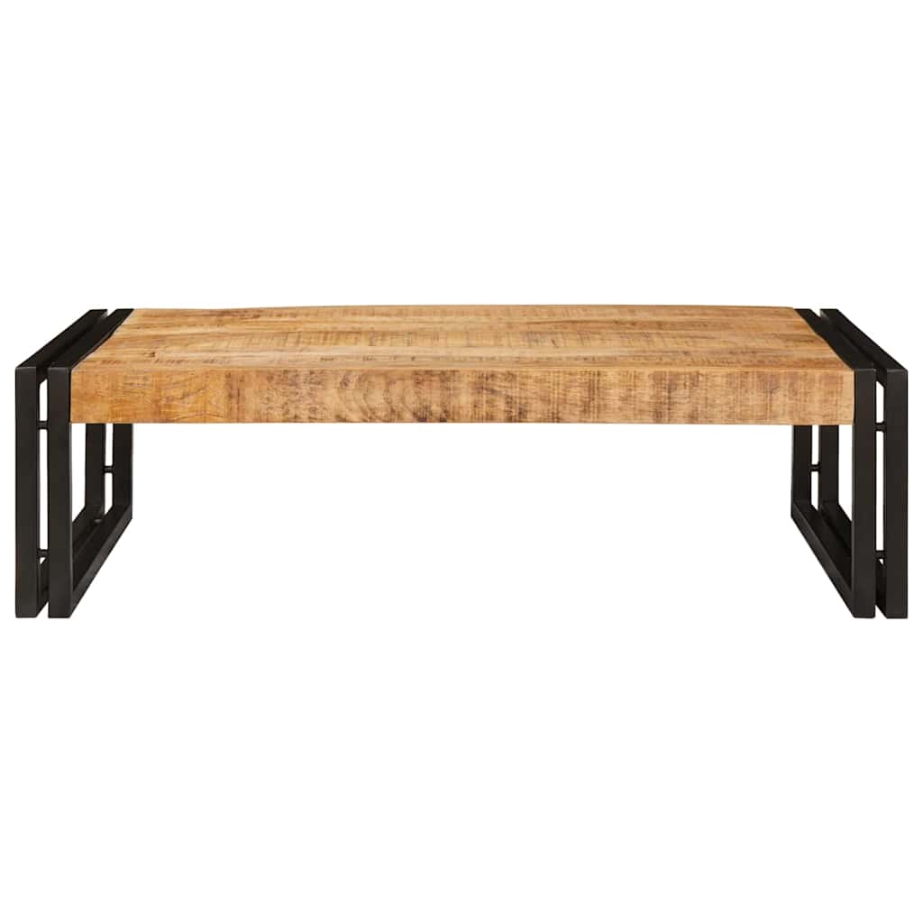 Badezimmer Regal 80 x 50 x 23 cm Massivholz Mangoholz und Eisen