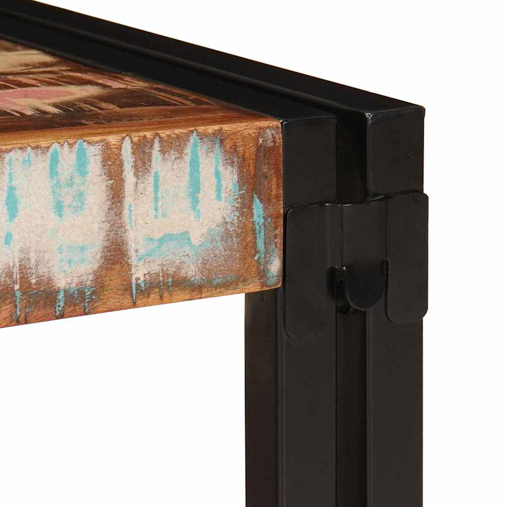 Badezimmer Regal 80 x 50 x 23 cm Massivholz Mango und Eisen