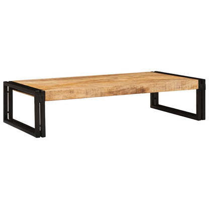 Badezimmer Regal 100 x 50 x 23 cm Massivholz Mango und Eisen