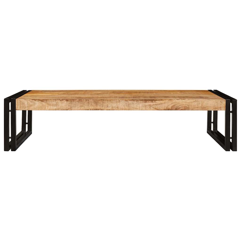 Badezimmer Regal 100 x 50 x 23 cm Massivholz Mango und Eisen