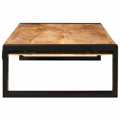 Badezimmer Regal 100 x 50 x 23 cm Massivholz Mango und Eisen