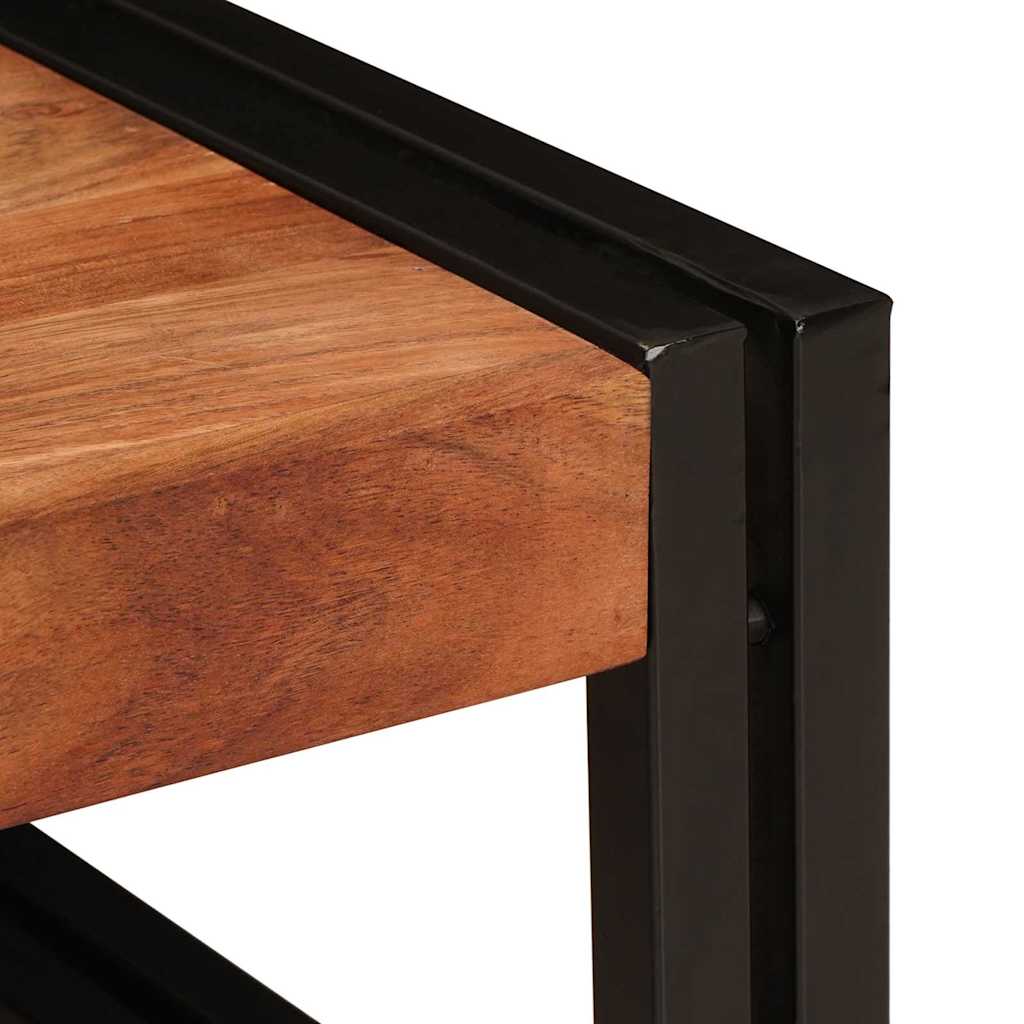 Badezimmer Regal 100 x 50 x 23 cm Massivholz Mango und Eisen