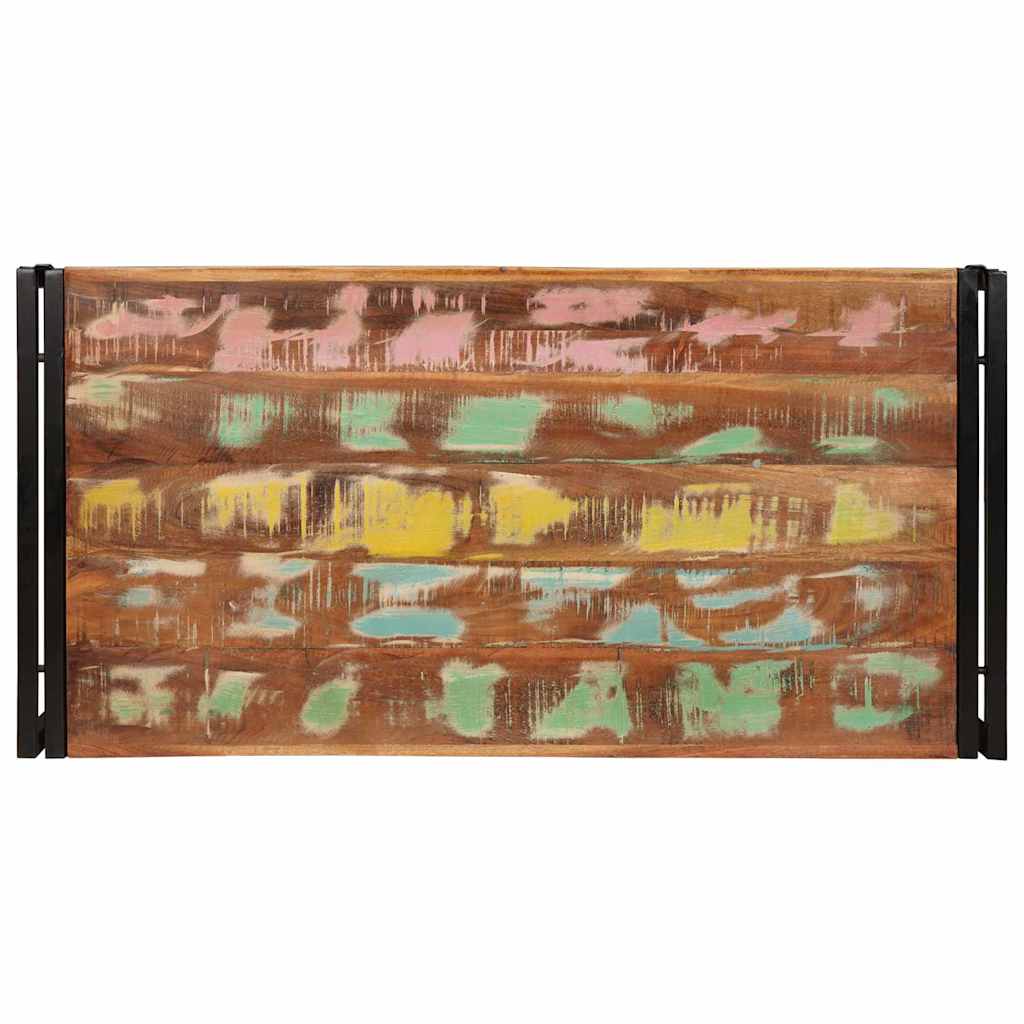Badezimmer Regal 100 x 50 x 23 cm Massiv Mango Holz und Eisen