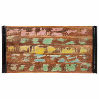 Badezimmer Regal 100 x 50 x 23 cm Massiv Mango Holz und Eisen