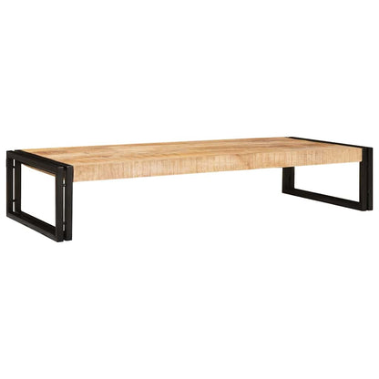 Badezimmer Regal 120 x 50 x 23 cm Massivholz Mango und Eisen