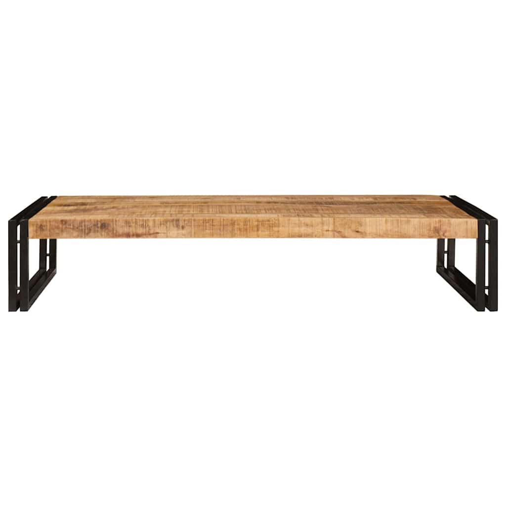 Badezimmer Regal 120 x 50 x 23 cm Massivholz Mango und Eisen