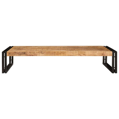 Badezimmer Regal 120 x 50 x 23 cm Massivholz Mango und Eisen