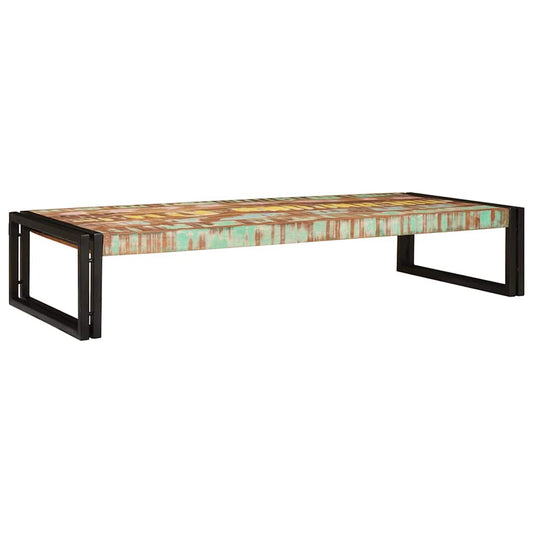 Badezimmer Regal 120 x 50 x 23 cm Massivholz Mango und Eisen