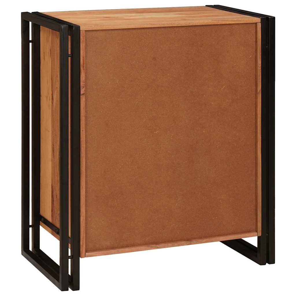 Nachttisch Braun 38 x 33 x 58 cm Akazie Massivholz