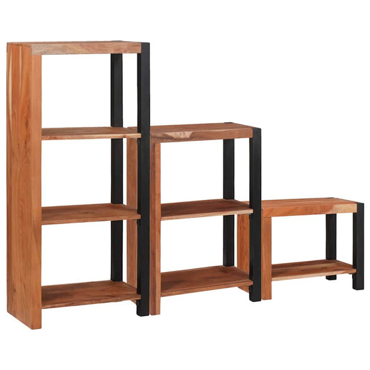 Regal 3 pcs Braun 50 x 30 x 110 cm Massivholz Akazie