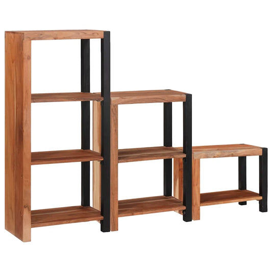 Regal 3 pcs Braun 50 x 30 x 110 cm Massivholz Akazie