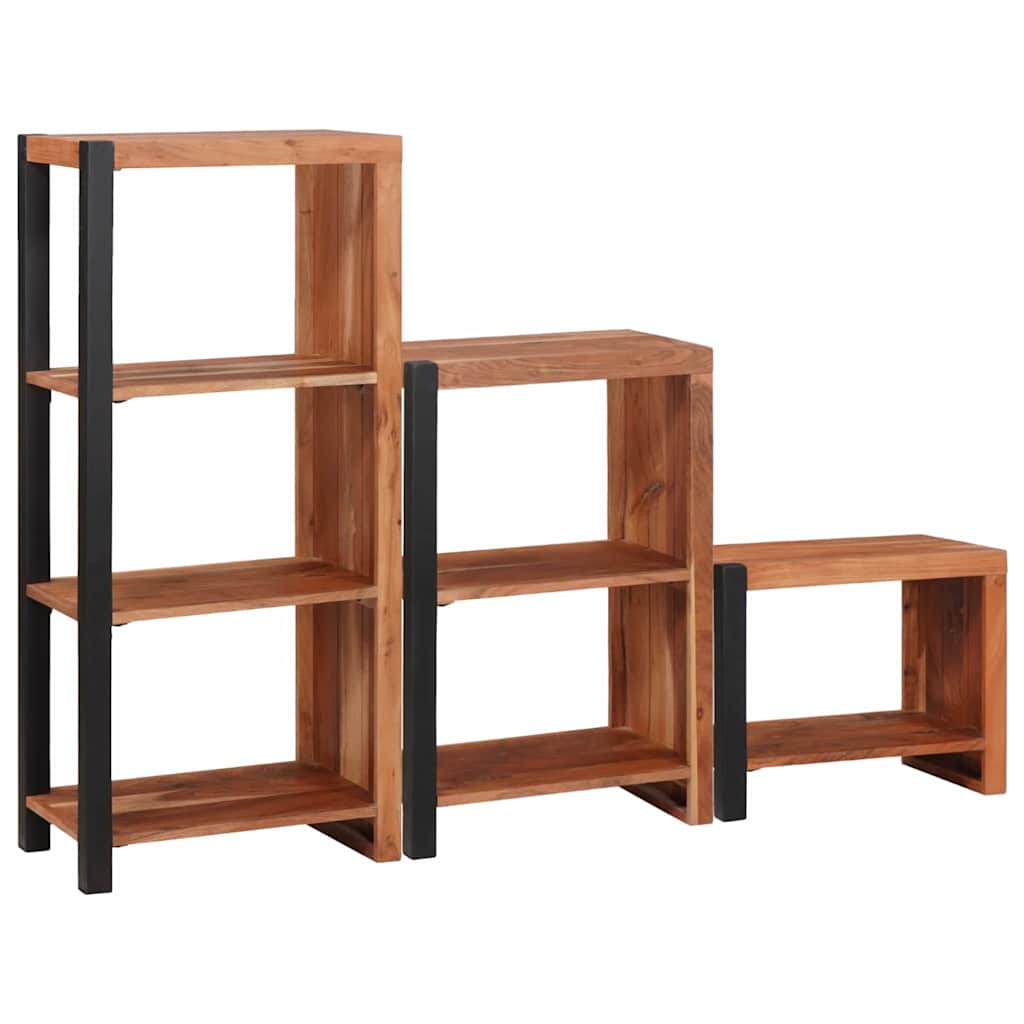 Regal 3 pcs Braun 50 x 30 x 110 cm Massivholz Akazie