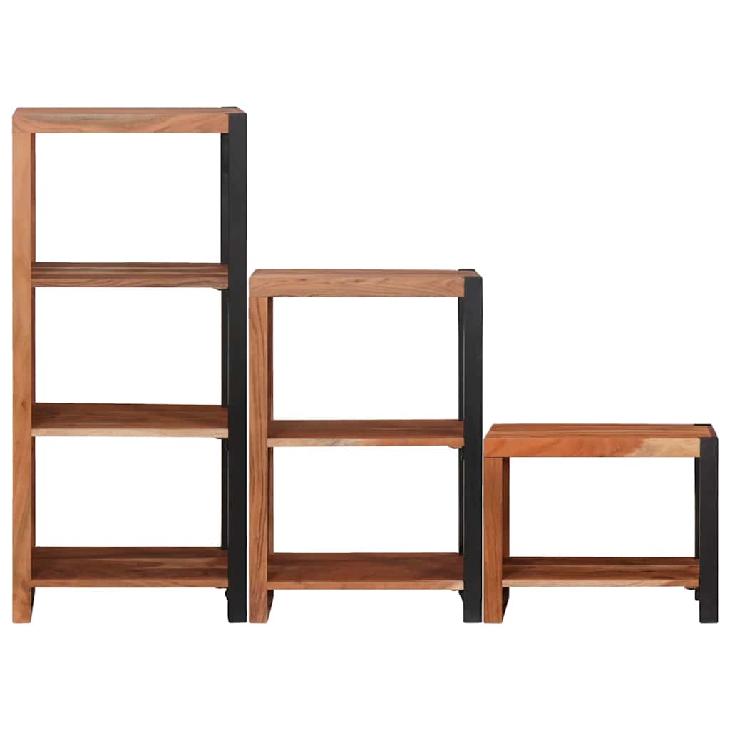 Regal 3 pcs Braun 50 x 30 x 110 cm Massivholz Akazie