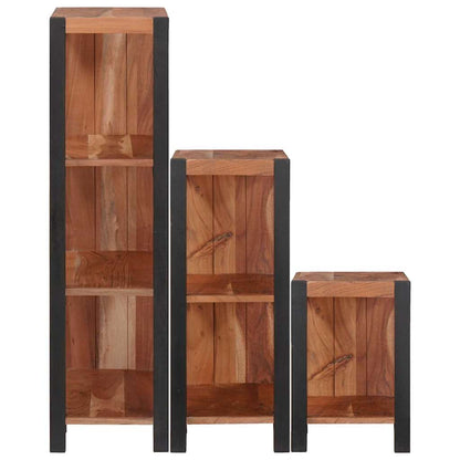 Regal 3 pcs Braun 50 x 30 x 110 cm Massivholz Akazie