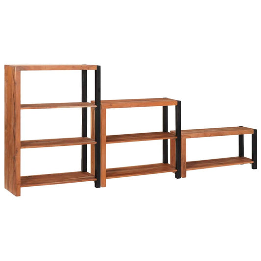 Regal 3 pcs Braun 80 x 30 x 110 cm Massivholz Akazie