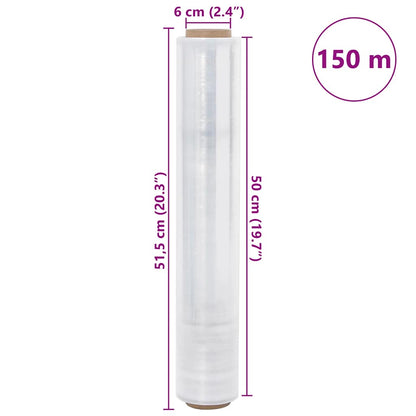 Stretchfolie 6 Stk. Transparent 17 μm 50 cm x 150 m