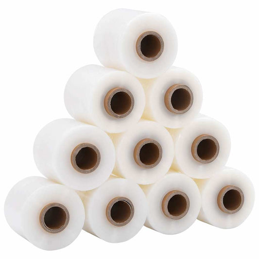 Stretchfolie mit Griff 10 Stk. Transparent 23 μm 50 cm x 150 m