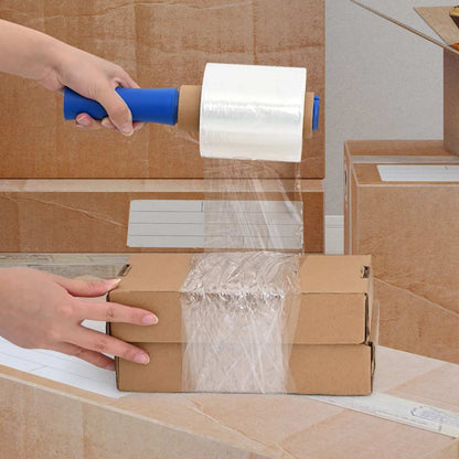 Stretchfolie mit Griff 10 Stk. Transparent 23 μm 50 cm x 150 m
