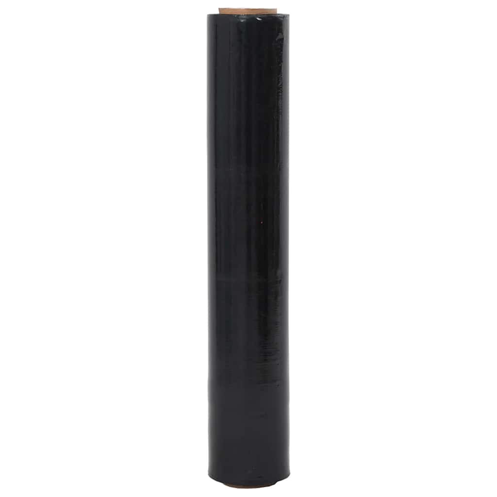 Stretchfolie 2 Stk. Schwarz 17 μm 50 cm x 150 m