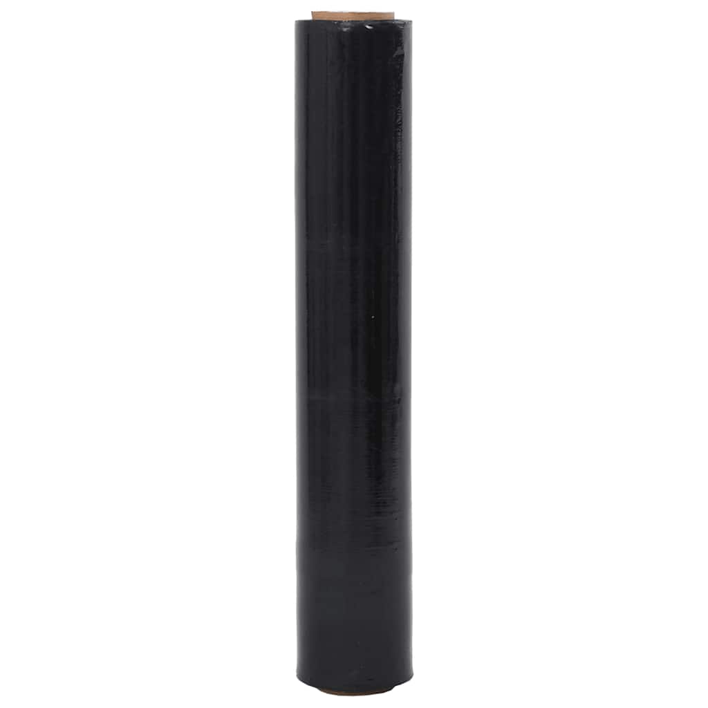 Stretchfolie 2 Stk. Schwarz 23 μm 50 cm x 150 m