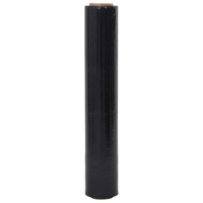 Stretchfolie 2 Stk. Schwarz 23 μm 50 cm x 150 m