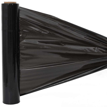 Stretchfolie 2 Stk. Schwarz 23 μm 50 cm x 150 m
