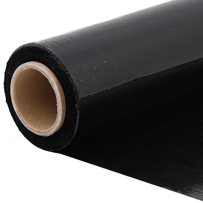 Stretchfolie 2 Stk. Schwarz 30 μm 50 cm x 150 m