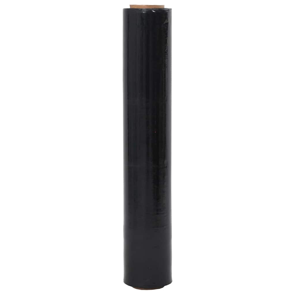 Stretchfolie 2 Stk. Schwarz 17 μm 50 cm x 300 m