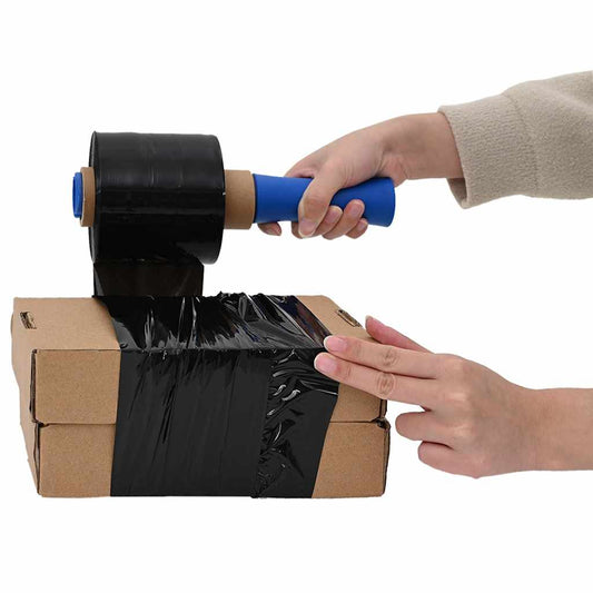 Stretchfolien 50 Stk. Schwarz 23 μm 10 cm x 150 m