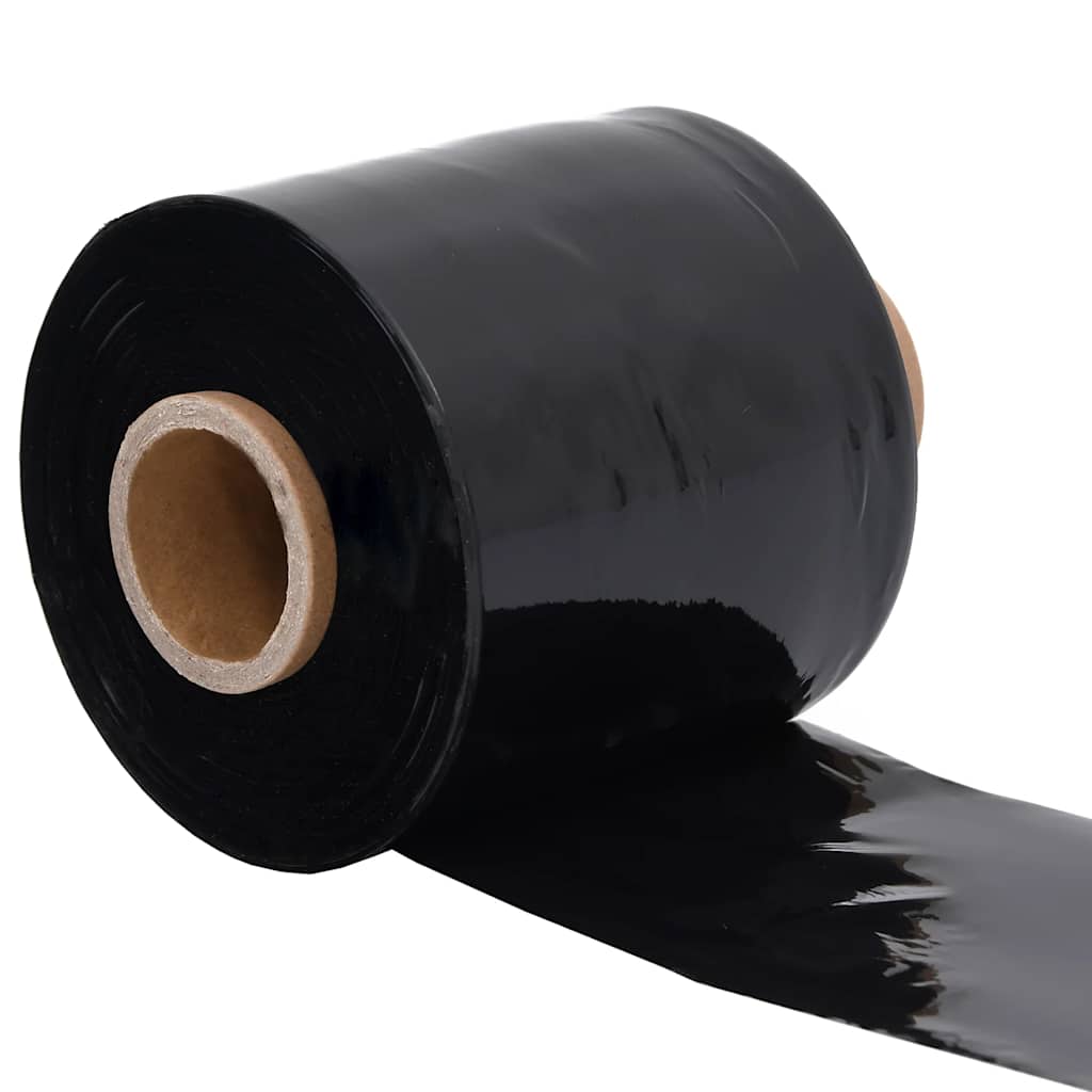 Stretchfolien 10 Stk. Schwarz 23 μm 10 cm x 300 m