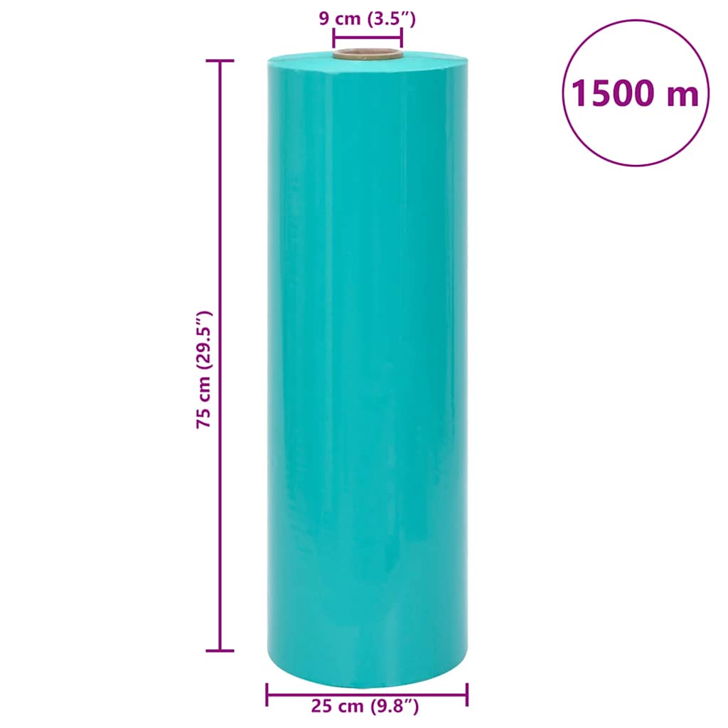 Agrarstretchfolie Grün 25 µm 75 cm x 1500 m