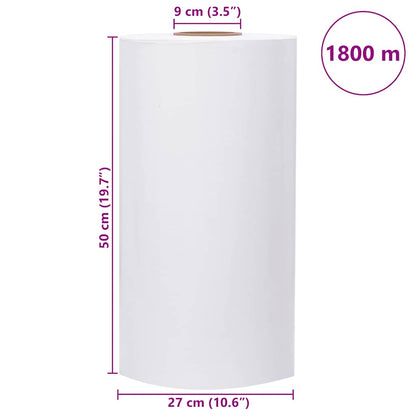 Agrarstretchfolie Weiß 25 µm 50 cm x 1800 m