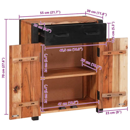 Buffets & Sideboards Braun 55 x 30 x 75 cm Akazie Massivholz