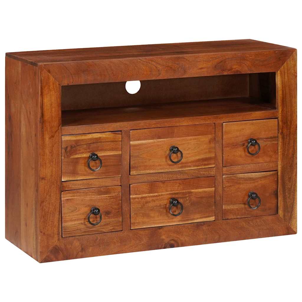Sideboard Braun 80 x 30 x 55 cm Akazie Massivholz