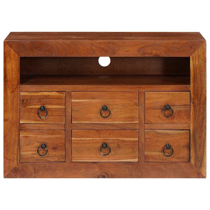 Sideboard Braun 80 x 30 x 55 cm Akazie Massivholz