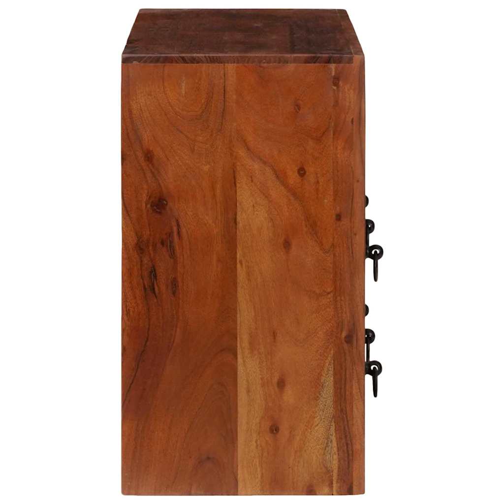 Sideboard Braun 80 x 30 x 55 cm Akazie Massivholz