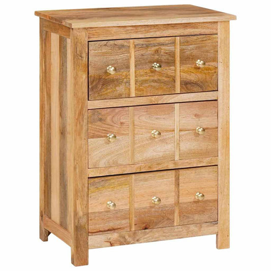 Sideboard Braun 55 x 35 x 75 cm massives Mangoholz