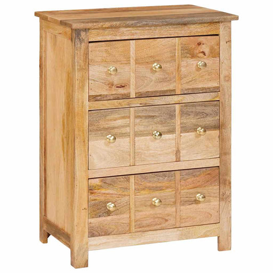 Sideboard Braun 55 x 35 x 75 cm massives Mangoholz