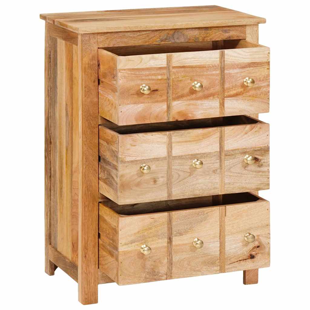 Sideboard Braun 55 x 35 x 75 cm massives Mangoholz