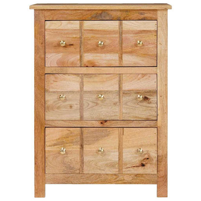 Sideboard Braun 55 x 35 x 75 cm massives Mangoholz