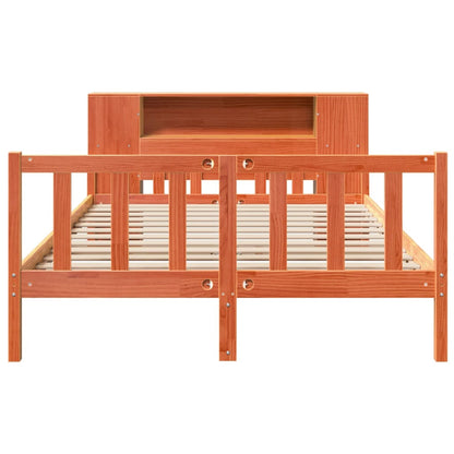 Massivholzbett ohne Matratze Wachsbraun 160x200 cm Massivholz