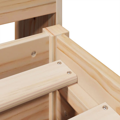 Massivholzbett ohne Matratze 140x200 cm Kiefernholz