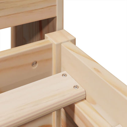 Massivholzbett ohne Matratze 135x190 cm Kiefernholz