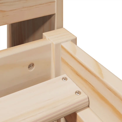 Massivholzbett ohne Matratze 75x190 cm Kiefernholz