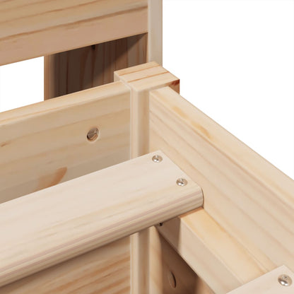 Massivholzbett ohne Matratze 160x200 cm Kiefernholz