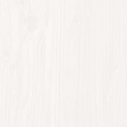 Massivholzbett ohne Matratze Weiß 150x200 cm Kiefernholz