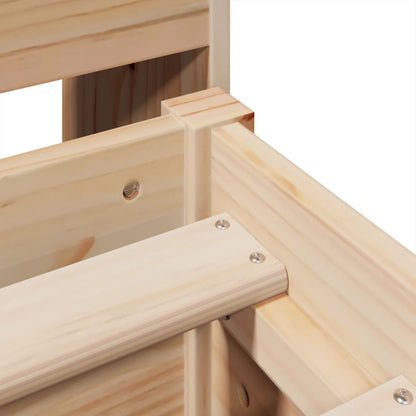 Massivholzbett ohne Matratze 140x200 cm Kiefernholz